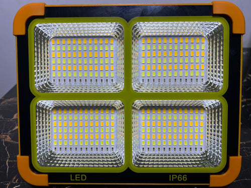 200Watt and 400 Watt and 600Watt Solar  LED Light with 15000 And 25000MAH Solar Power Bank , 4 Modes, Waterproof Portable Solar Power Outdoor Working Light
