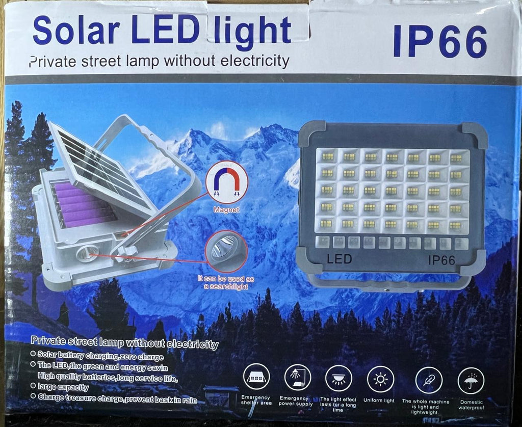 800Watt Solar LED Light with 50000MAH Solar Power Bank , 4 Modes, Waterproof, Portable Solar Power Outdoor Working Light