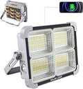 800Watt Solar LED Light with 48000MAH Solar Power Bank , 4 Modes, Waterproof, Portable Solar Power Outdoor Working Light